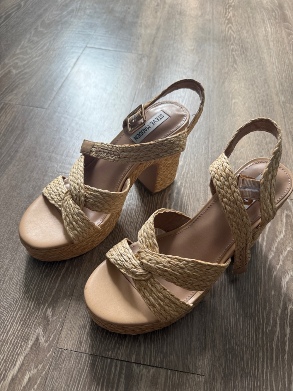 NWT Steve Madden summer heels. Never worn.